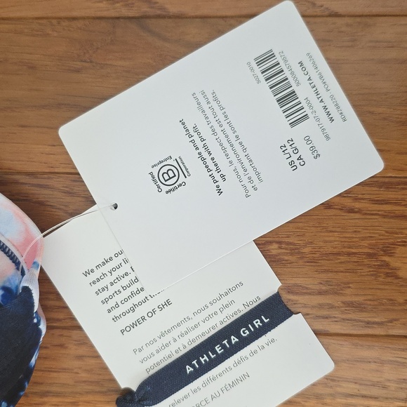 Athleta Girl Cannoball Swim Shorts, New With Tags, Size L - Picture 7 of 7